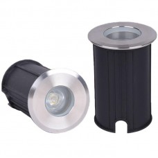 Φωτιστικό Χωνευτό Δαπέδου LED 1W 230V 80lm 30° IP65 3000K Θερμό Φως 96GRF2/130220WW